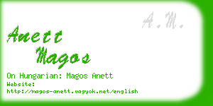 anett magos business card